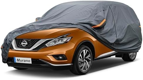 GUNHYI Premium Car Cover Custom Fit Nissan Murano (2002-2026), 16 Layers Heavy Duty Car Cover Waterproof All Weather with Zipper Door for Sun Rain Snow Dust Uv Protection