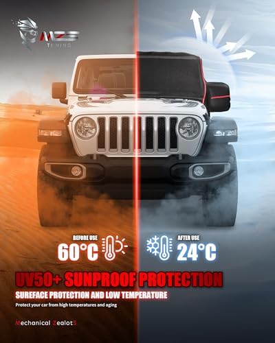 MZS 600D Waterproof Outdoor Cab Cover for Gladiator JT 4 Door 2020-2026