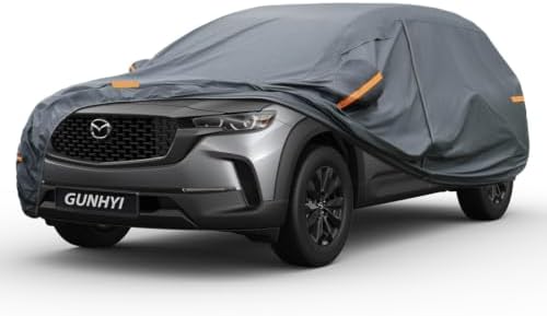 GUNHYI Premium Car Cover Custom Fit Mazda CX-50 (2022-2026), 16 Layers Heavy Duty Car Cover Waterproof All Weather with Zipper Door for Sun Rain Snow Dust Uv Protection