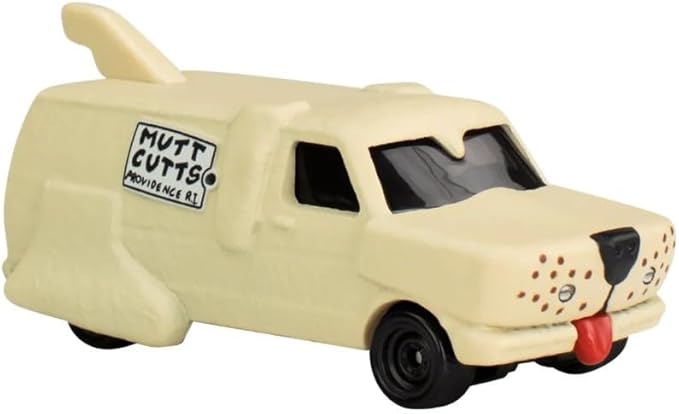 Hot Wheels Premium Pop Culture Dumb and Dumber Mutt Cutts Van, Die-Cast Metal Collection, Real Riders JBL80
