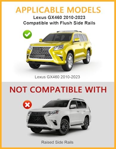 Tuyoung 300lbs Roof Rack Cross Bars for Lexus GX460 2010-2023