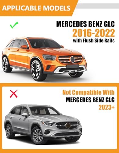 KINGGERI 300lbs Roof Rack Cross Bars for Mercedes Benz GLC 2016-2022