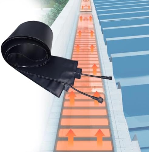 Outdoor Electric Snow Melting Mats for Roof Gutters,Flexible De-Icing Pad