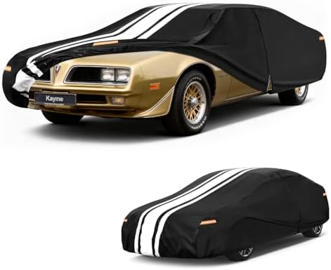 Kayme Pontiac Firebird Car Cover Waterproof All Weather for Automobiles