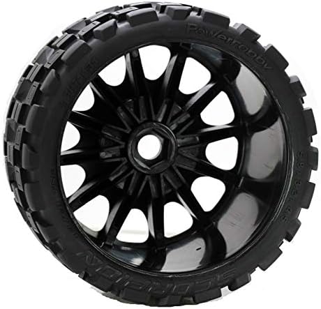 Powerhobby Scorpion Belted Monster Truck RC Tires/Wheels w 17mm Hex (4) Sport Compound FITS : Arrma Outcast Kraton Talion Notorious Fazon Speed Run …