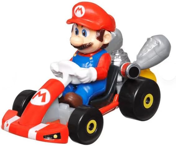 Hot Wheels Super Mario Bros. Movie Character Cars 4‑Pack Bundle, Mario, Toad, Koopa & Donkey Kong, Die‑Cast 1:64 Scale Vehicles, Ages 3+