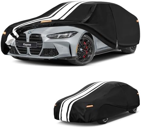 Kayme Heavy Duty Car Cover Custom Fit for BMW M4 4 Series