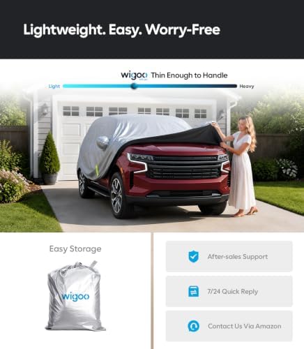 Wigoo Chevrolet Tahoe Car Cover 2007-2026, Waterproof All Weather
