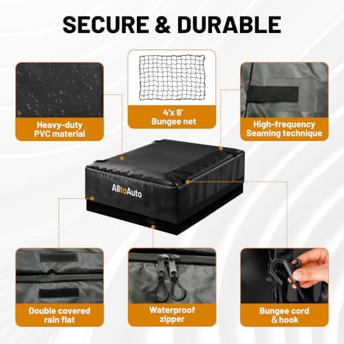 26 Cubic Feet Truck Bed Cargo Bag, Waterproof with Heavy Duty PVC