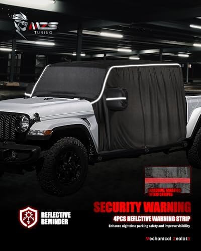 MZS 600D Waterproof Outdoor Cab Cover for Gladiator JT 4 Door 2020-2026