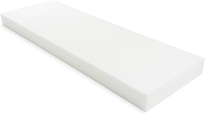 GoTo Foam 5" Height x 24" Width x 72" Length 36ILD (Semi-Firm) Upholstery Cushion Made in USA