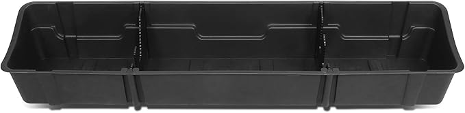 DNA MOTORING Under seat Storage Box Compatible with 15-24 Ford F150 17-24 F250 SD F350 SD Crew Cab Pickup, Back Seat Storage, SBOX-003