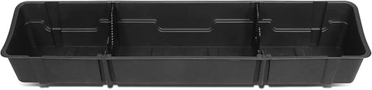 DNA MOTORING Under seat Storage Box Compatible with 15-24 Ford F150 17-24 F250 SD F350 SD Crew Cab Pickup, Back Seat Storage, SBOX-003