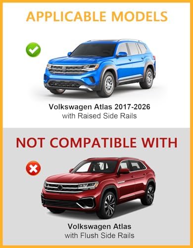 Tuyoung 300lbs Roof Rack Cross Bars for Volkswagen VW Atlas 2017-2026
