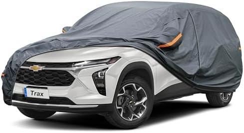 GUNHYI Premium Car Cover Custom Fit Chevrolet Chevy Trax (2013-2026), 16 Layers Heavy Duty Car Cover Waterproof All Weather with Zipper Door for Sun Rain Snow Dust Uv Protection