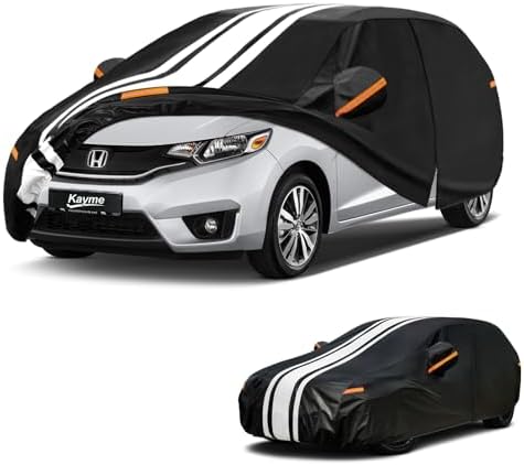 Kayme Heavy Duty Car Cover for Honda Fit (2006-2021) Waterproof