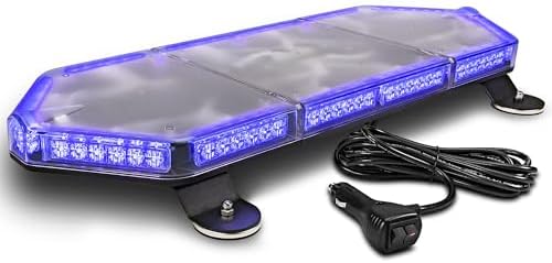 LAMPHUS NanoFlare 26 Inch 80W Blue LED Strobe Light Bar For Truck Vehicle