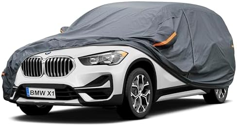 GUNHYI Premium Car Cover Custom Fit BMW X1 (2009-2026), 16 Layers Heavy Duty Car Cover Waterproof All Weather with Zipper Door for Sun Rain Snow Dust Uv Protection