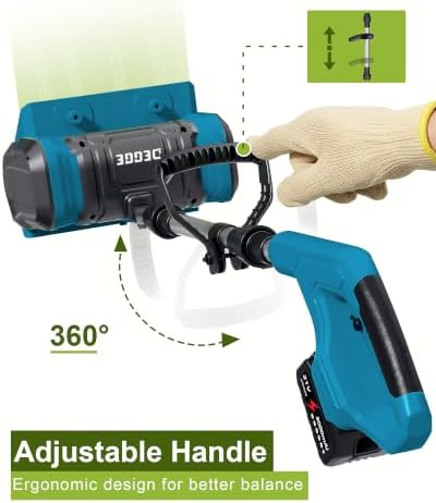 DEGGE Electric Cordless Snow Shovel, 2X 3.0Ah/ 21V/ 12-Inch Battery