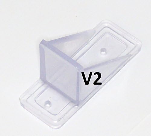 V2-MINI Roof Guard Snow Guard Prevent Sliding Ice Snow Stop Buildup Plastic Multipack-Multicolor (25, Clear)