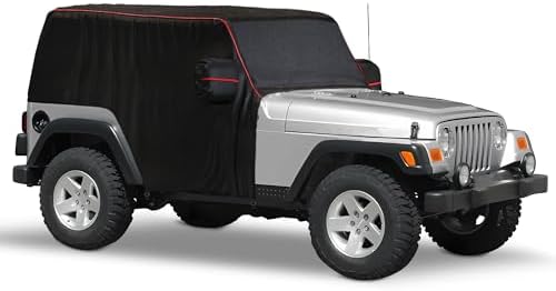 MZS 600D Waterproof Outdoor Cab Cover for Wrangler TJ YJ 2 Door 1986-2006