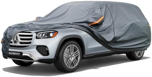 GUNHYI Premium Car Cover Custom Fit Mercedes-Benz GLS-Class, 16 Layers Heavy Duty Car Cover Waterproof All Weather with Zipper Door for Sun Rain Snow Dust Uv Protection