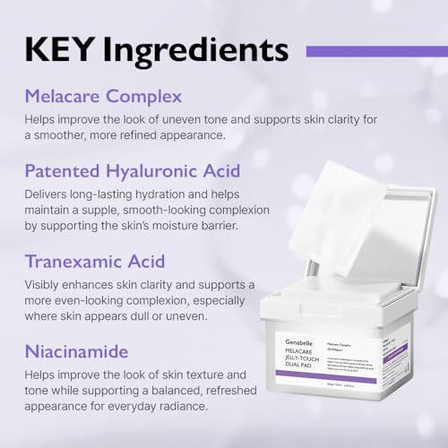 Genabelle Melacare Intensive Full Set - Melacare Intensive Cream (1.69 fl oz) & Spicule Toning Shot Ampoule (0.03 fl oz* 3ea) & Jelly Touch Dual Pad (4.05 fl oz)