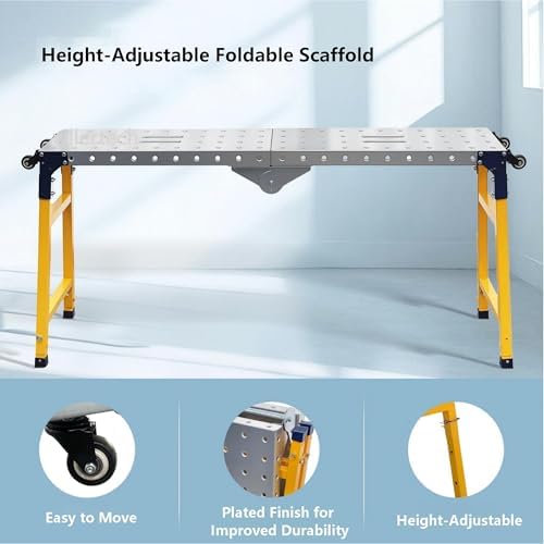 Foldable Scaffolding Platform Height Adjustable Working Platform