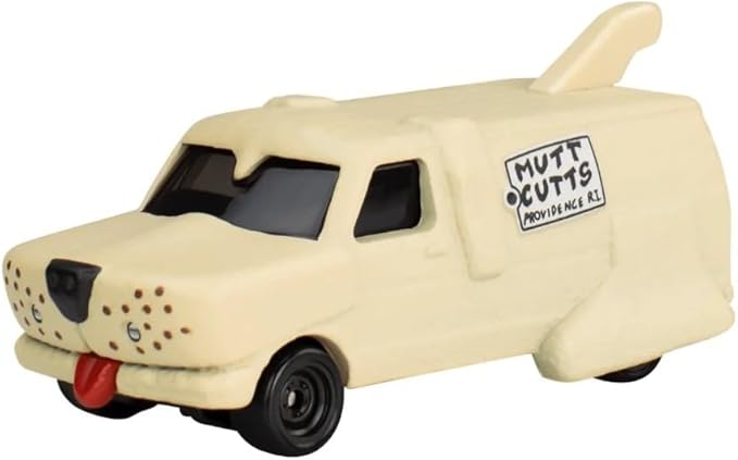 Hot Wheels Premium Pop Culture Dumb and Dumber Mutt Cutts Van, Die-Cast Metal Collection, Real Riders JBL80