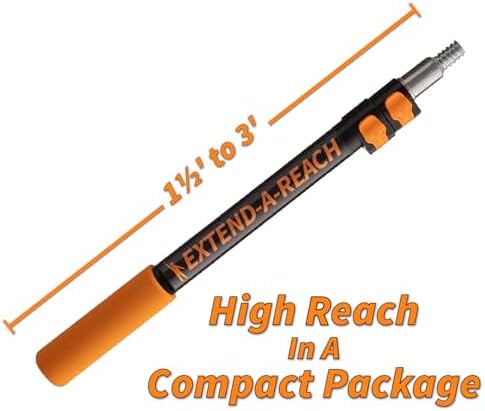 1.5-3 ft Long Paint Roller Extension Pole, Multi-Purpose Telescopic Handle