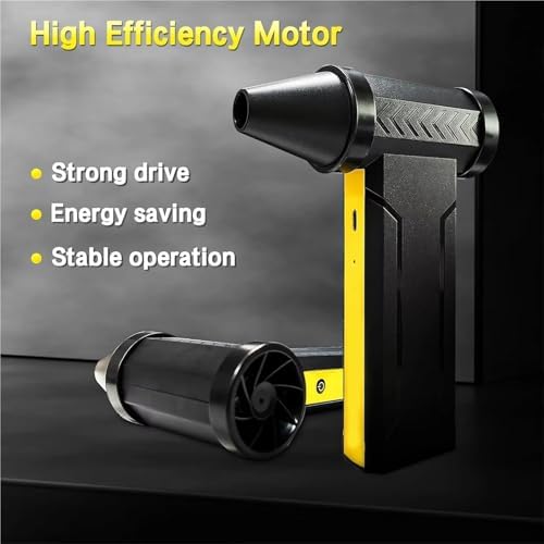 Cordless Leaf Blower, Electric Air Blower 160000RPM Powerful Snow High-Speed Dust Fan Mini Turbo Jet Handheld Brushless Motor Car Dryer