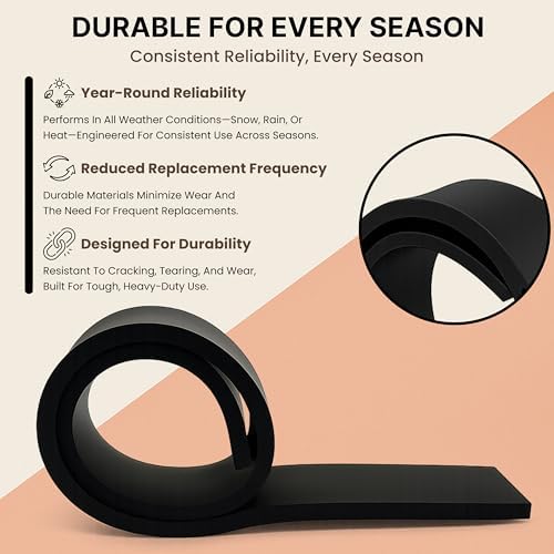 SIMOND STORE Rubber Cutting Edge for Snow Plow –Heavy Duty 60" x 4" x 0.75"
