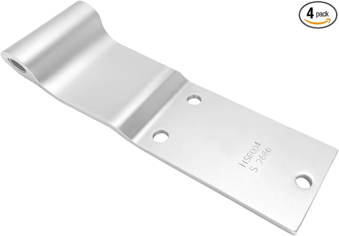 HS6004 S2666 Commercial Vehicle Three-Hole Door Hinge - 9.5x3x1.97in, Φ0.51, Heavy-Duty Steel, for Trucks & Buses - Durable & Precision-Made（4-Piece Set）