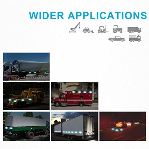 Agrieyes W02 Magnetic Flashing Lights, Wireless Strobe Lights, Blue