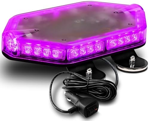 LAMPHUS NanoFlare 12 Inch 40W Purple LED Strobe Light Bar, Funeral Service