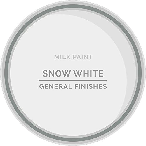 General Finishes Water Based Milk Paint, 1 Pint, Snow White