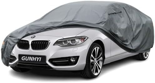 GUNHYI Premium Car Cover Custom Fit BMW 2-Series Coupe/Cabriolet, 16 Layers Heavy Duty Car Cover Waterproof All Weather with Zipper Door for Sun Rain Snow Dust Uv Protection