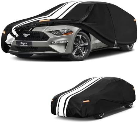 Kayme Heavy Duty Car Cover Custom Fit for Ford Mustang/Shelby/Mustang GT