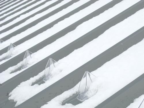 SnowBreaker Snow Guards 25 Pieces for Metal Roofs (Adhesive Mounted)