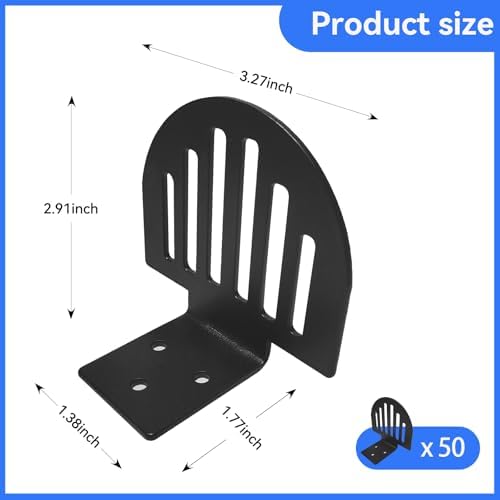 50 Pack Standing Seam Snow Guards for Metal Roofs with Seal Gaskets & Screws, Metal Roof Snow Stops, Crush Ice to Prevent Accumulation
