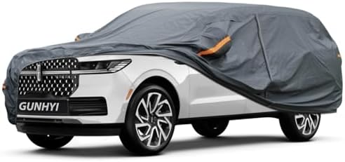 GUNHYI Premium Car Cover Custom Fit Lincoln Navigator L, 16 Layers Heavy Duty Car Cover Waterproof All Weather with Zipper Door for Sun Rain Snow Dust Uv Protection
