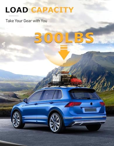 Tuyoung 300lbs Roof Rack Cross Bars for Volkswagen VW Tiguan 2018-2026