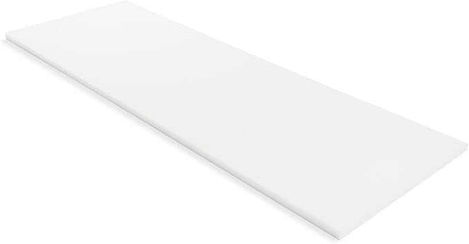 GoTo Foam 1" Height x 24" Width x 72" Length 36ILD (Semi-Firm) Upholstery Cushion Made in USA