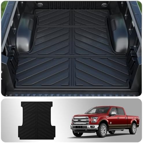 Bed Mat Compatible with 2015-2025 2026 Ford F150 Truck Bed Mat 5.5FT TPE All Weather 5.5 Feet Short Bed Liner 2024 F-150 Accessories (Truck Bed Mat)