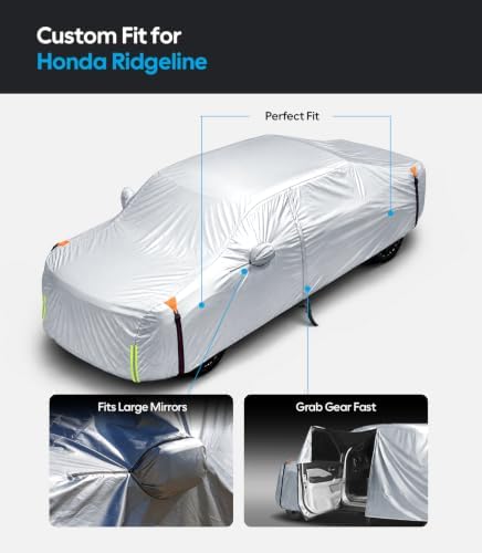 Wigoo Honda Ridgeline Truck Cover 2006-2026, Waterproof All Weather