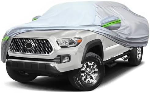 6-Layer Full Car Cover is All-Weather Waterproof, Heavy Outdoor Pickup Truck Cover, Universal in All Seasons, Snow Protection, Acid Rainproof, Sunscreen, Uv Protection, Length Up to 206" P-S