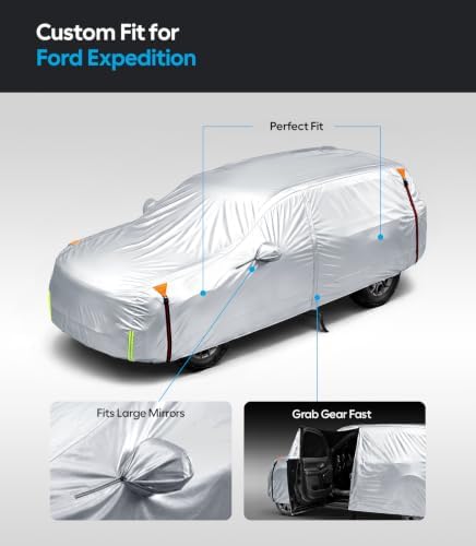 Wigoo Ford Expedition Car Cover 2017-2026, Waterproof All Weather
