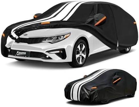 Kayme Heavy Duty Car Cover Custom Fit for Kia Optima/K5(2000-2026)