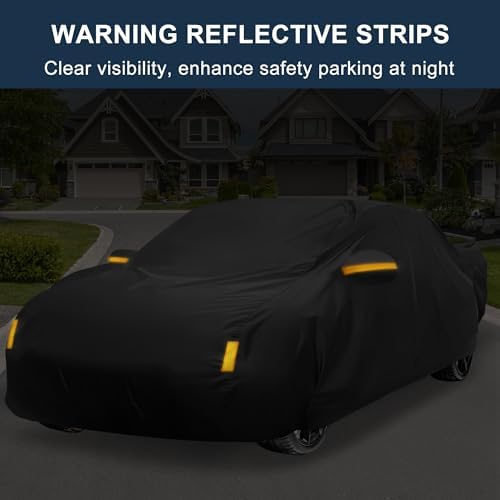 X AUTOHAUX 210D-PU Car Cover for Honda Civic Sedan Coupe
