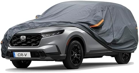 GUNHYI Premium Car Cover Custom Fit Honda CRV CR-V (1995-2026), 16 Layers Heavy Duty Car Cover Waterproof All Weather with Zipper Door for Sun Rain Snow Dust Uv Protection